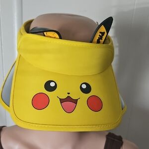 Source Unknown Yellow Kids Cartoon Visor Hat with Ear Accents